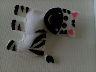 Peluche Zebra in feltro