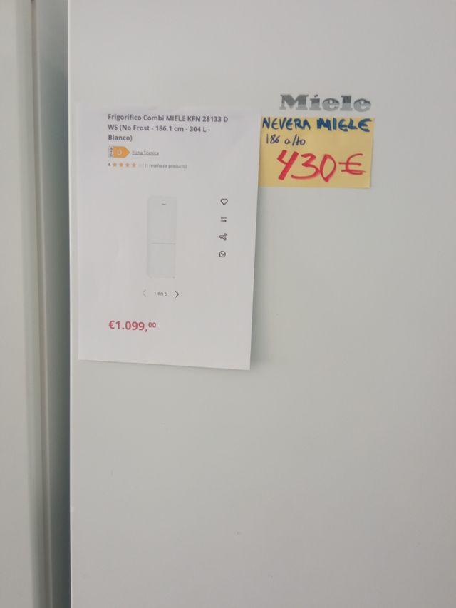 Nevera Miele  - 186.cm