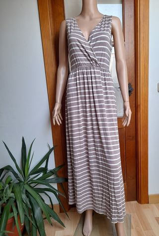 Vestido largo verano rayas