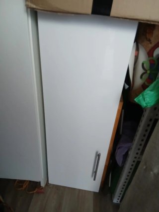 Armario cocina blanco - Colgar o sobre encimera