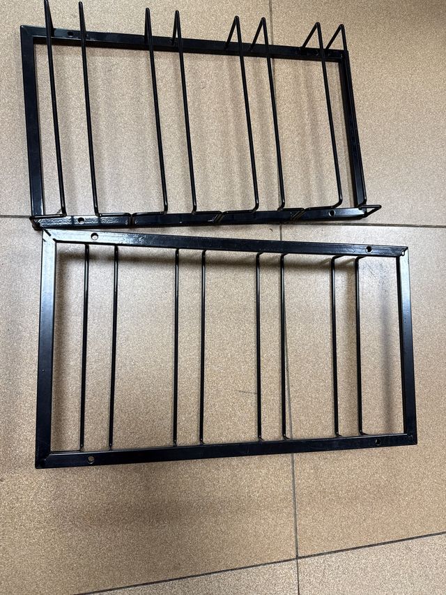 2 Soportes copas vino - metal