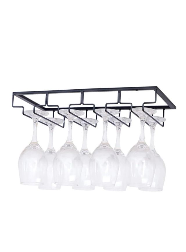 2 Soportes copas vino - metal