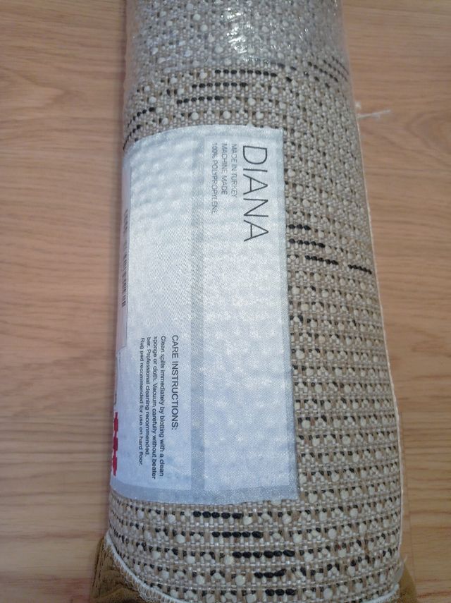 Alfombra boho - Gris y blanco