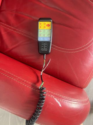 Sillón masaje piel sintética rojo