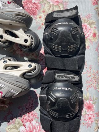 Patines en línea Decathlon + Protecciones y bolsa