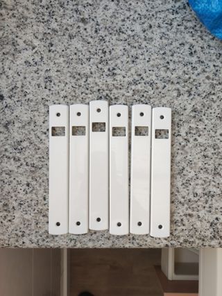 Embellecedores blancos persianas - 6uds