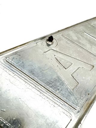 Stemma FIAT vintage originale camion anni ’70-’80, 45x11 cm