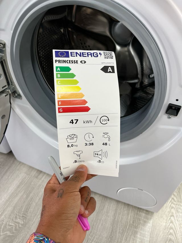 Lavadora Princess 8kg A - 300€