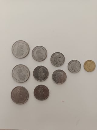 Monedas suizas: Francos - Lote