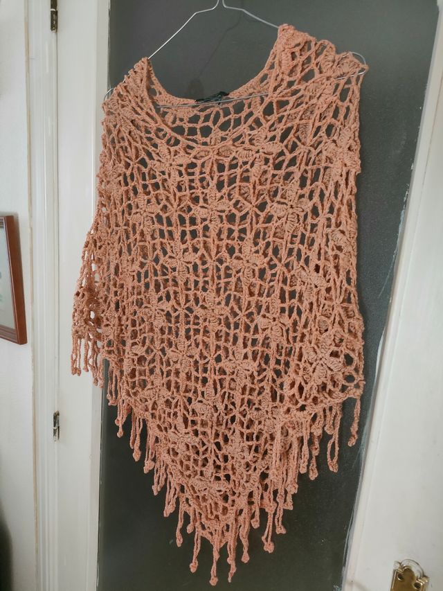 Poncho beige SANYE - Talla única