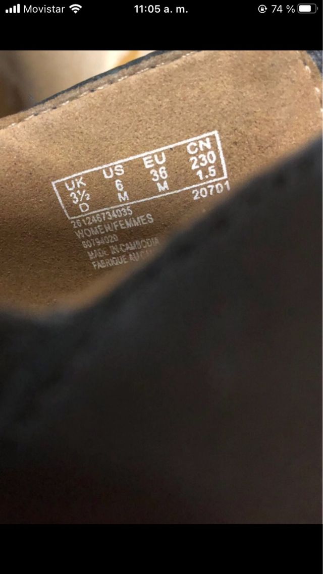 Zapatos Clarks negros - Tacón