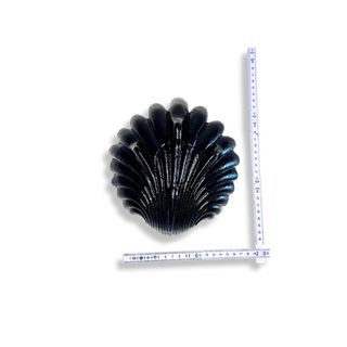 Tigela Concha Preta Vintage Coastal Gothic Pirate