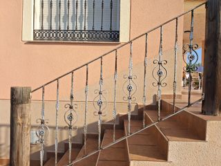 Barandilla escalera forja 