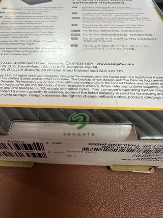 Seagate Expansion Disco Duro Externo 4TB#C78ZTT