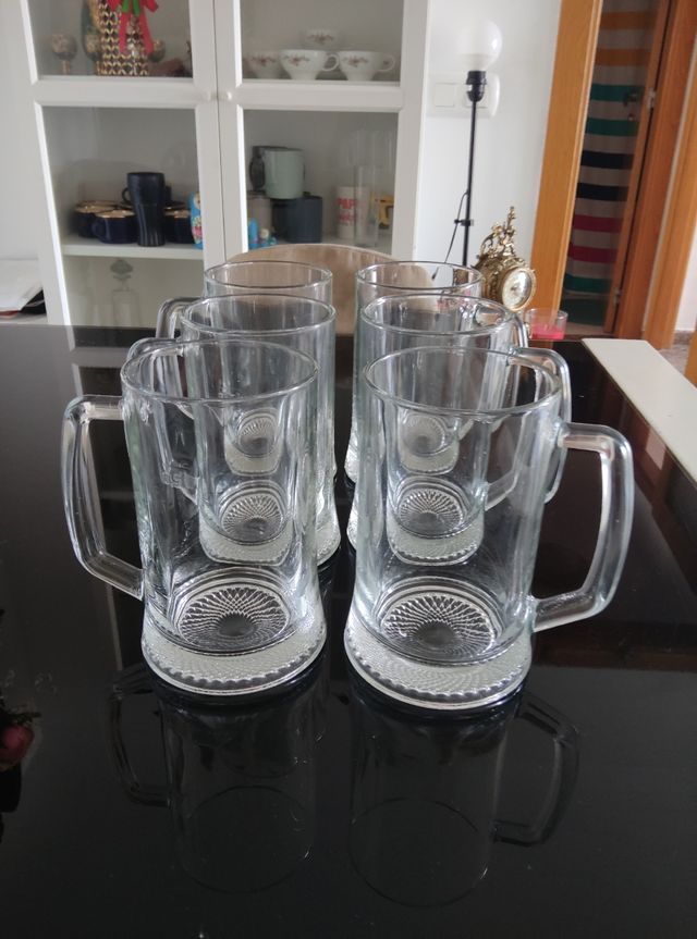 Jarras cerveza - medio litro c/u 6 unidades