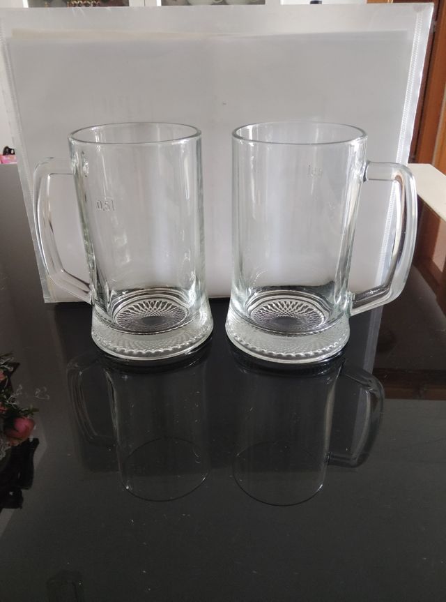 Jarras cerveza - medio litro c/u 6 unidades