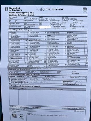 Opel Insignia 2017 etiqueta C