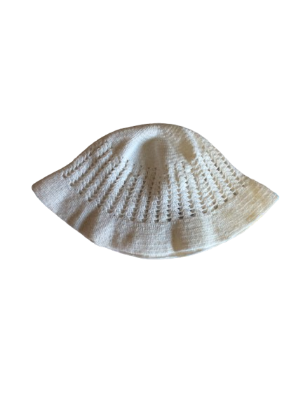 2 Gorros bebé crochet - Rojo y blanco