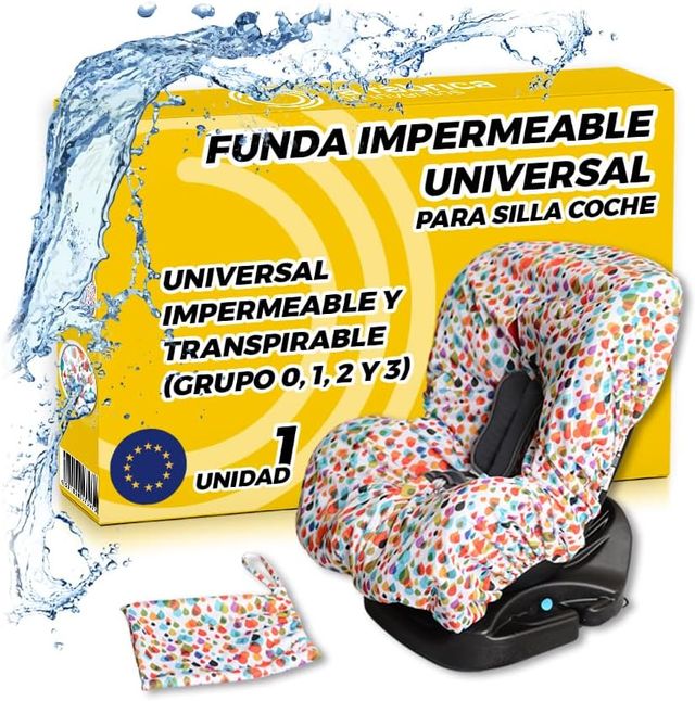 Funda Silla Coche Bebe Impermeable y Transpirable