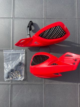 Protector Manillar Moto Rojo