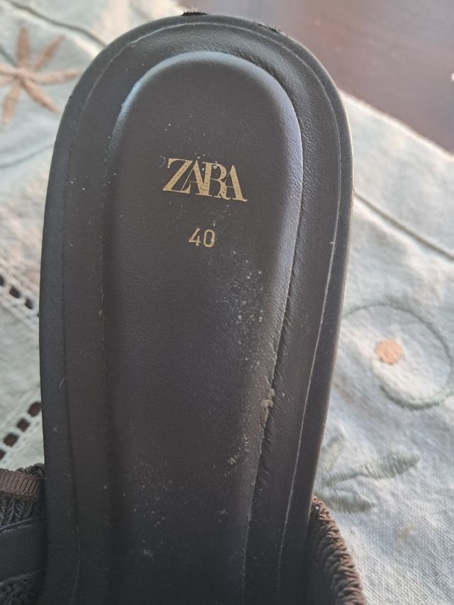 Sandalias Zara Marrón - Talla 40