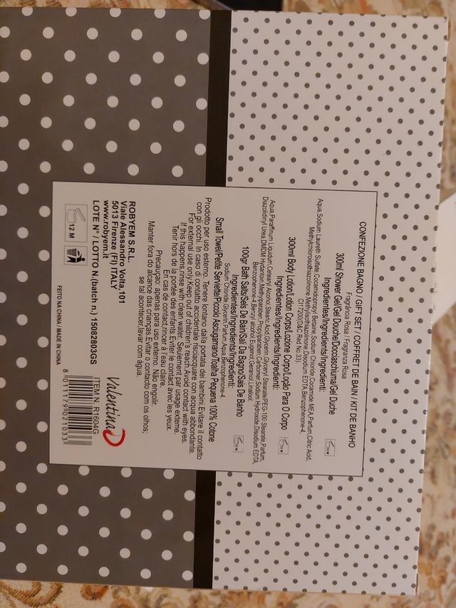 Set Bagno Profumato Rose