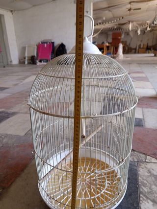 Jaula pajaros blanca - 55cm