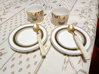 Servizio caffè oro-bianco x2