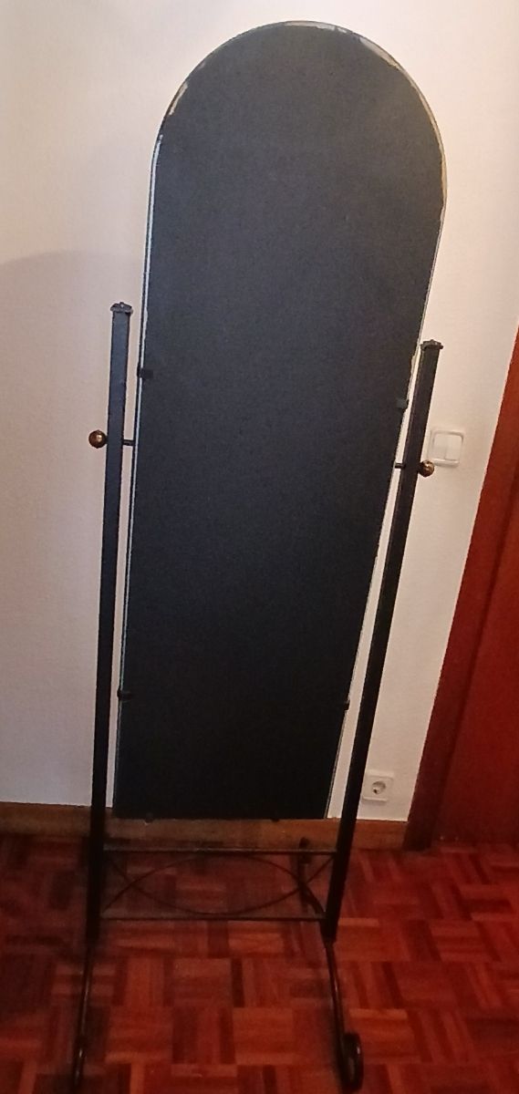 Espejo tocador forja negro