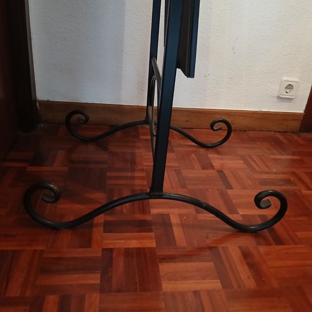 Espejo tocador forja negro