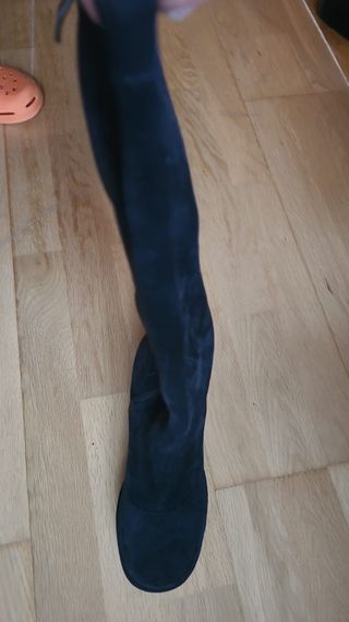 Botas altas negras tacón grueso - 39