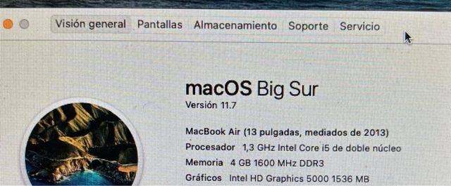MacBook Air 2013 Plata