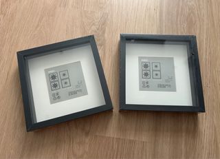 Marcos Ikea Ribba negros (2 unidades)