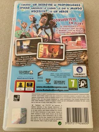 PSP Lluvia de Albóndigas (Ubisoft) caja sin juego