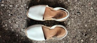 Avarcas blancas menorquinas mujer talla 37