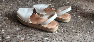 Avarcas blancas menorquinas mujer talla 37