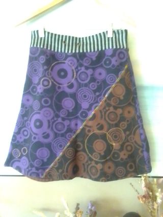 Falda Smash marrón-morada