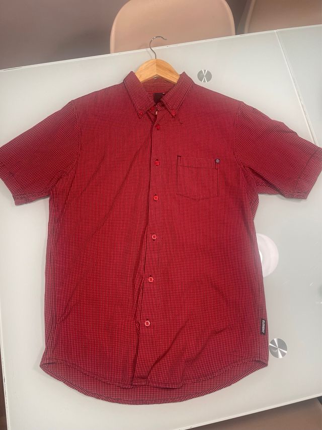 Camisa Element cuadros roja talla M