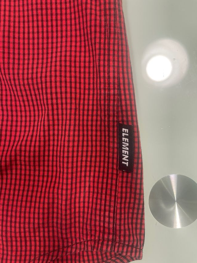 Camisa Element cuadros roja talla M