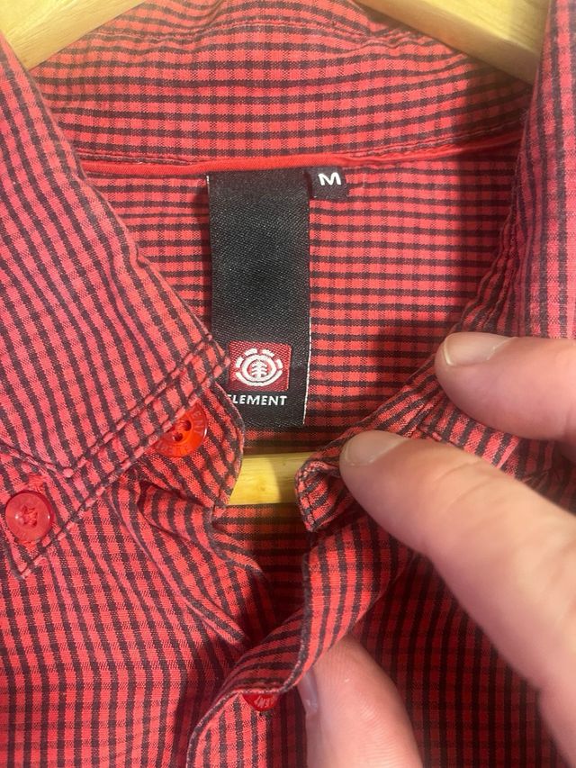 Camisa Element cuadros roja talla M