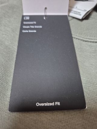 Sudadera Nike verde oversize