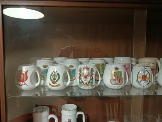 Colección de más de 70 Tazas y ceniceros Ejército