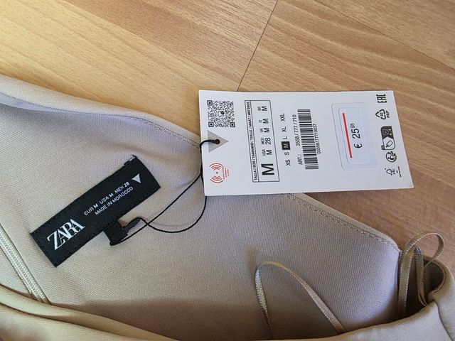 Vestido Zara crop top nuevo