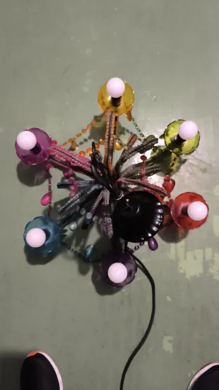 Lampara techo multicolor