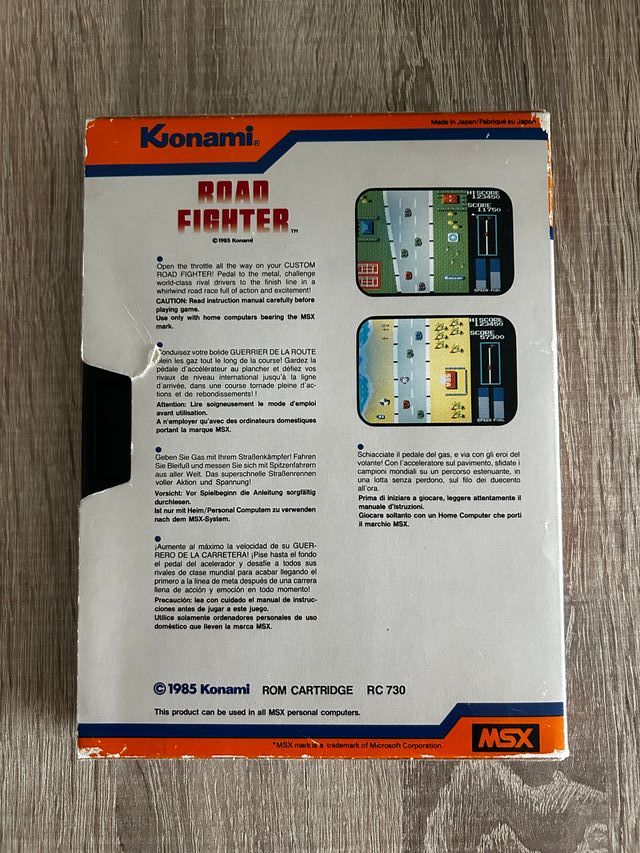 Konami Road Fighter MSX