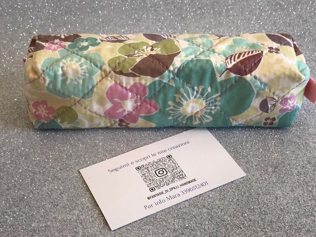 Mini astuccio fiorito Fantasie di Spilli