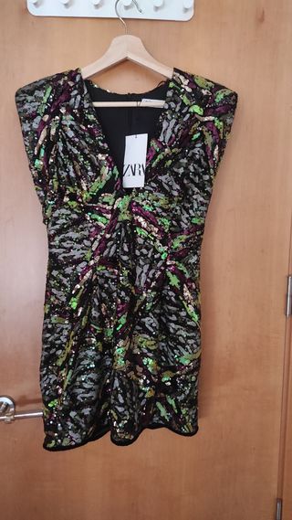 Vestido lentejuelas ZARA Nochevieja
