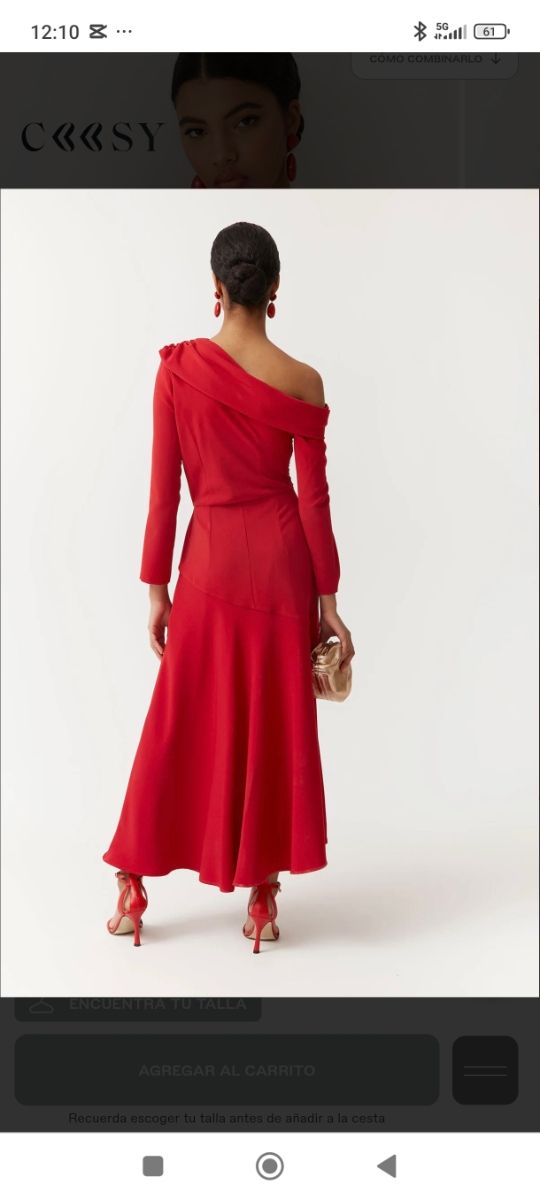 Vestido Coosy rojo - Talla M