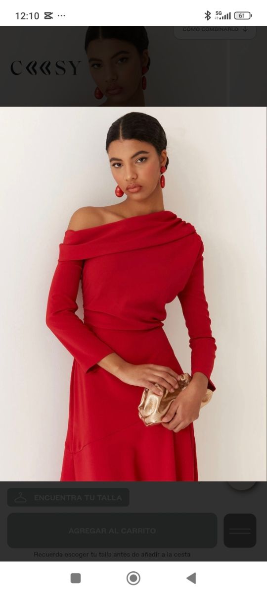 Vestido Coosy rojo - Talla M