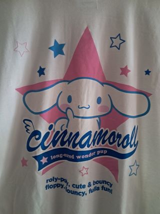 Camiseta Cinnamoroll Bershka - Blanca